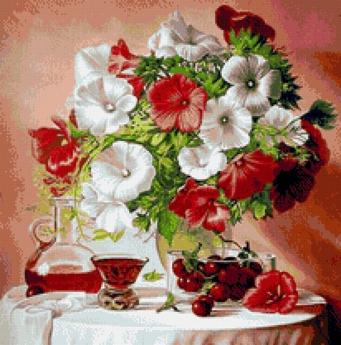 цветочный натюрморт - букет. - предпросмотр