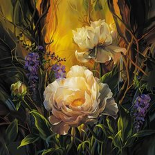 Схема вышивки «Чудесные цветы»