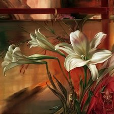 Схема вышивки «Лилии»