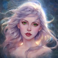 Схема вышивки «Девушка»