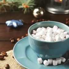 Схема вышивки «Какао и зефир»