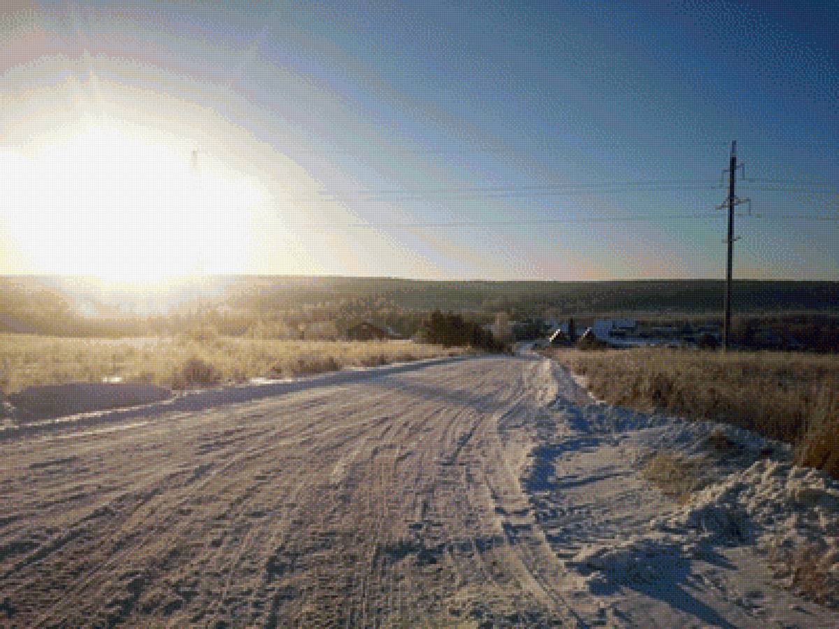 Зимний пейзаж - зима, природа, пейзаж - предпросмотр