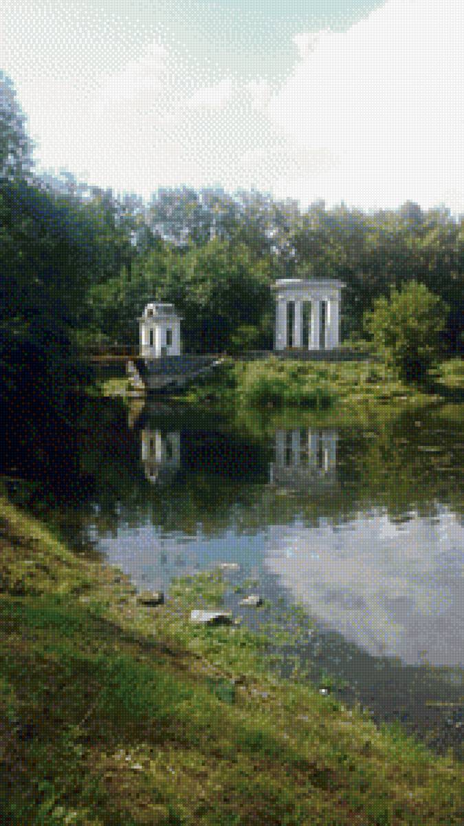 В парке - парк, лето, пейзаж, пруд - предпросмотр