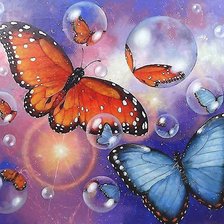 Схема вышивки «бабочки»