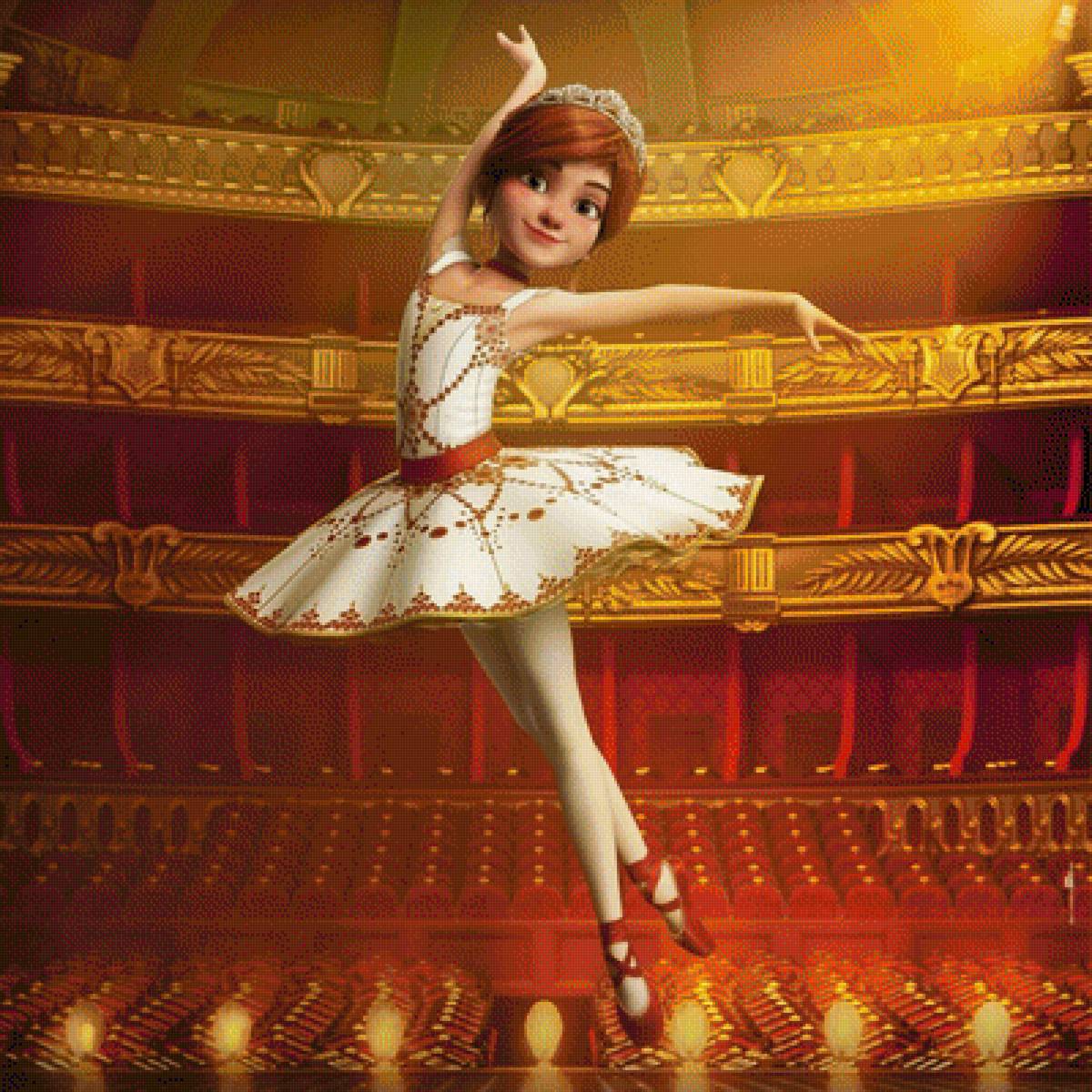 Балерина - мультфильм, балерина, танец, балет, девушка - предпросмотр