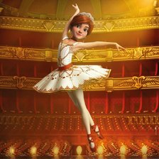 Схема вышивки «Балерина»