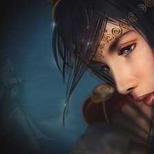 Схема вышивки «Девушка»