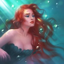 Схема вышивки «Русалка»