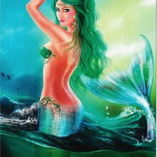 Схема вышивки «Русалка»