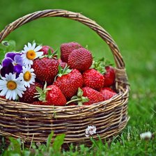 Схема вышивки «Клубника»