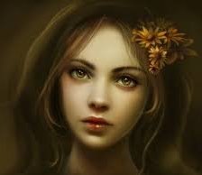 Схема вышивки «Девушка»