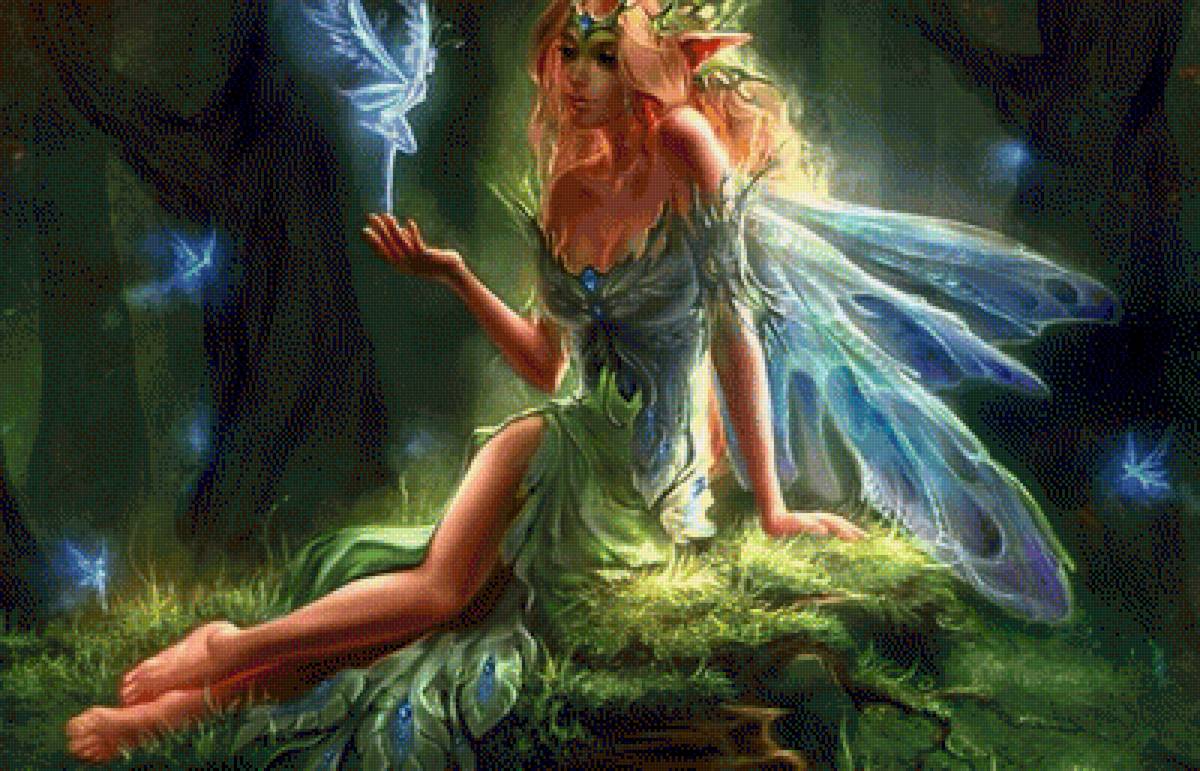 Фея - art, фея, фэнтези, волшебство, лес - предпросмотр