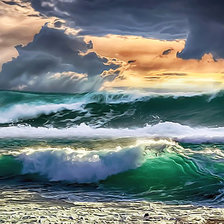 Схема вышивки «шторм»