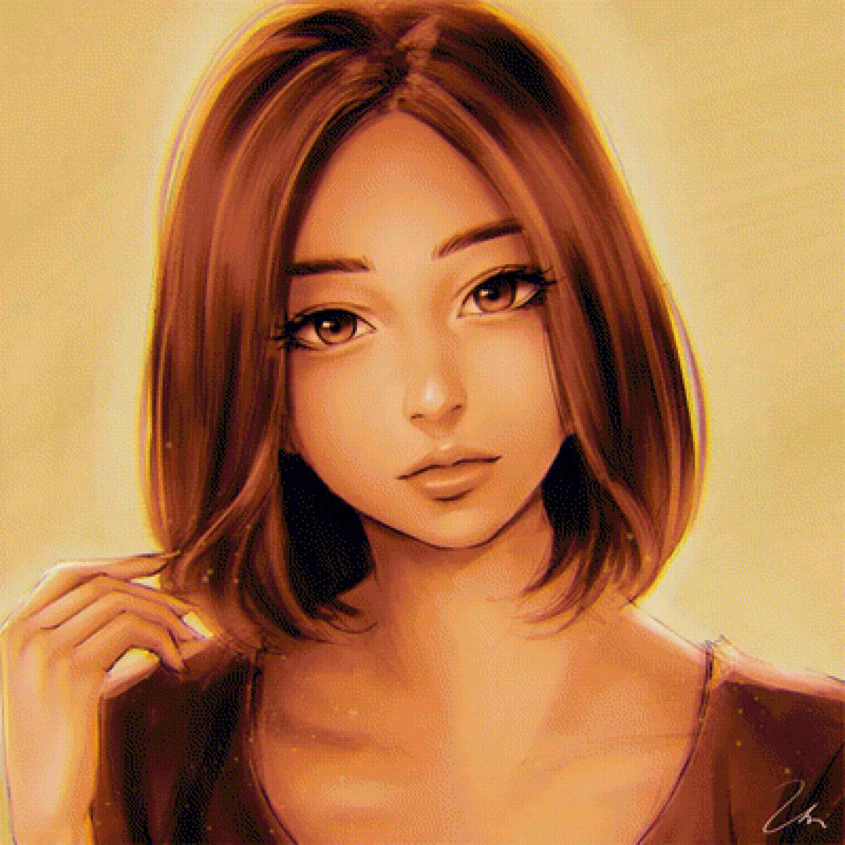 Портрет - портрет, art, девушка - предпросмотр