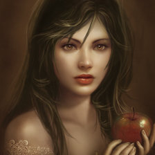 Схема вышивки «Девушка»