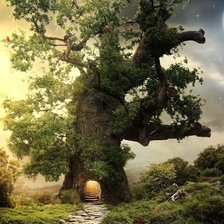 Схема вышивки «Сказочное дерево»