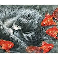 Схема вышивки «Серия "Коты".»