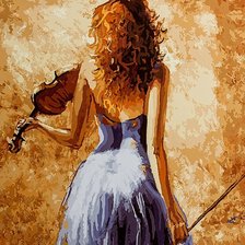 Схема вышивки «ქალი»