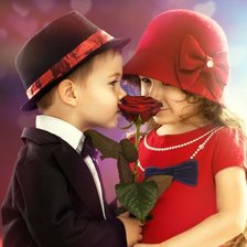 Схема вышивки «ბავშვები»