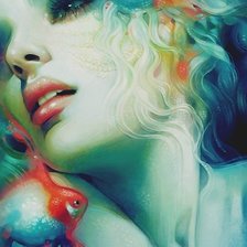 Схема вышивки «Русалка»