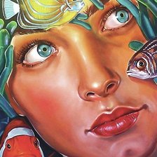 Схема вышивки «Русалка»