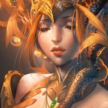 Схема вышивки «Девушка»