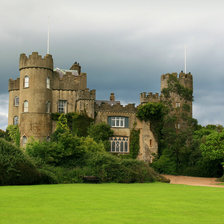 Схема вышивки «замок, перед грозой»