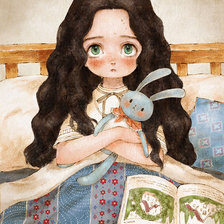 Схема вышивки «Девочка»