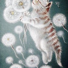 Схема вышивки «пушистики»