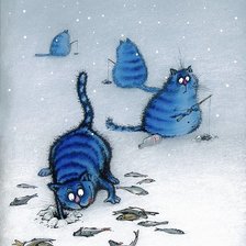 Схема вышивки «рыбаки»