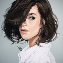 Схема вышивки «Девушка»