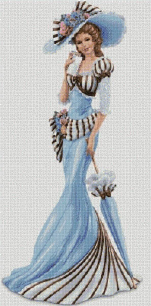 ретро мода - девушка - предпросмотр