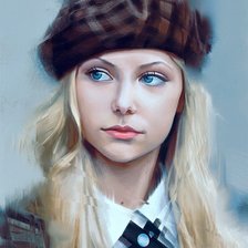 Схема вышивки «Девушка»