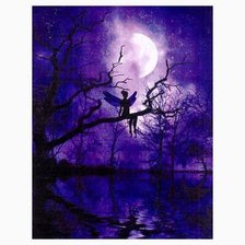 fata sul ramo di notte