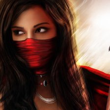 Схема вышивки «ragazza guerriera»