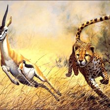 Схема вышивки «Охота»