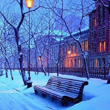 Схема вышивки «Зимний пейзаж №1»