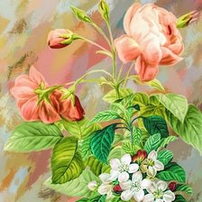 Схема вышивки «Цветы»