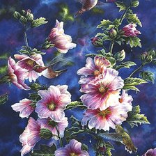 Схема вышивки «птицы»