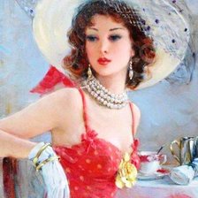 Схема вышивки «Прекрасная незнакомка»