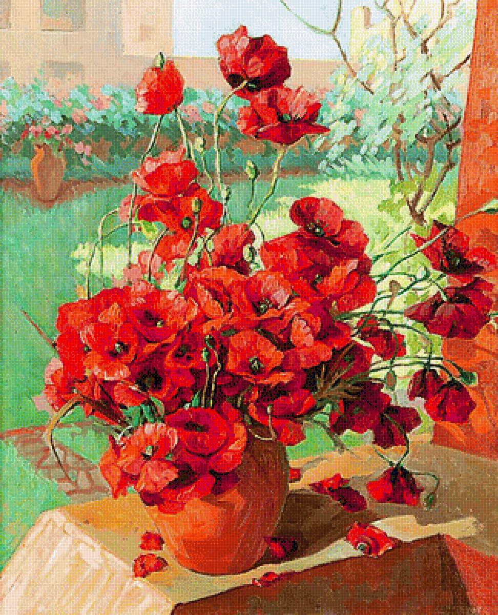 Натюрморт. - живопись., цветы, натюрморт - предпросмотр