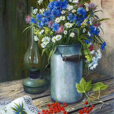 Схема вышивки «луговые цветы»