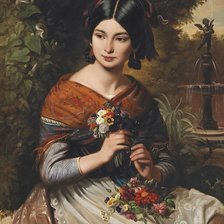 Схема вышивки «у фонтана»