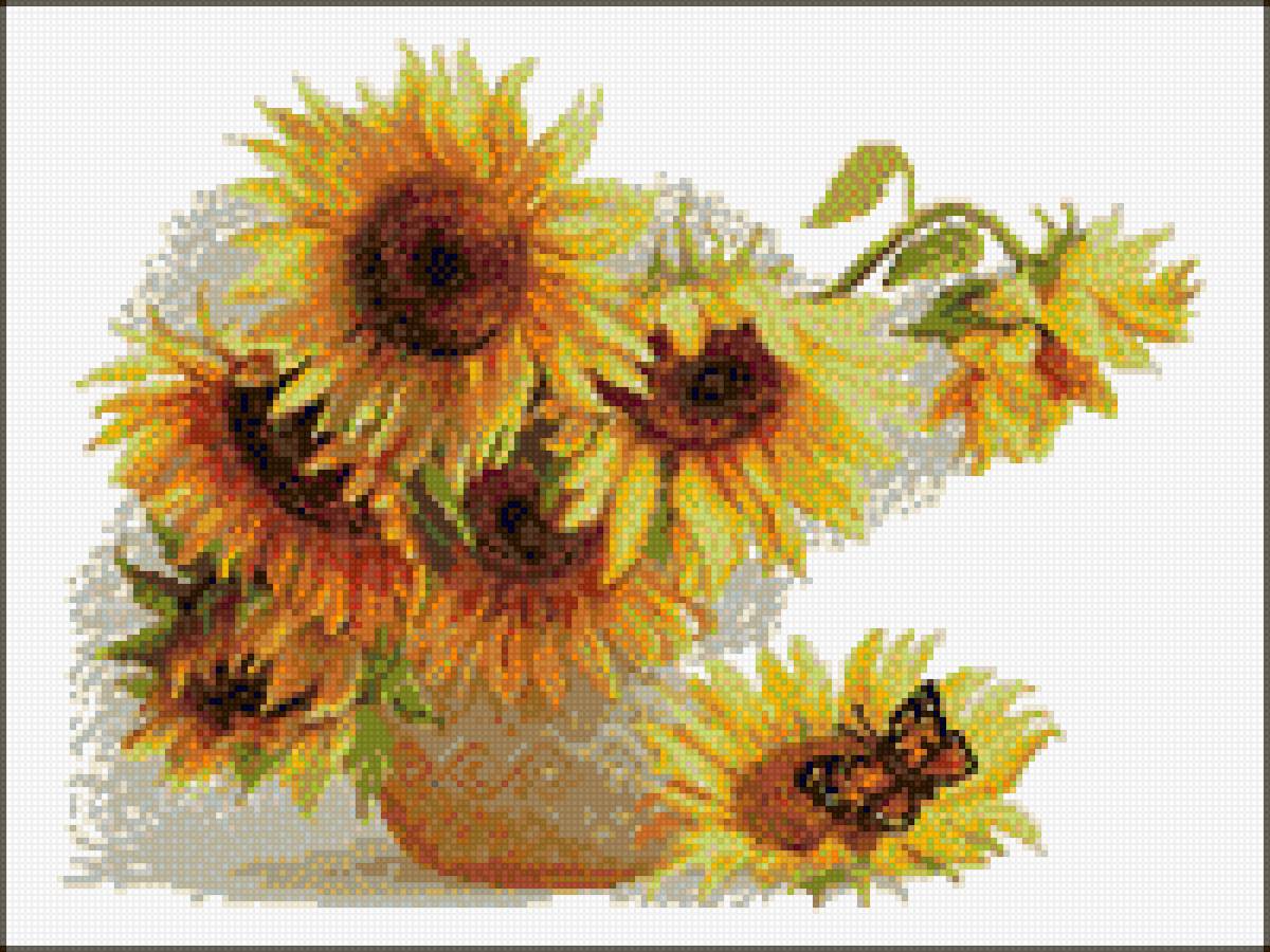 Подсолнухи - предпросмотр