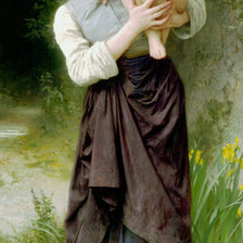 Схема вышивки «Вильям Бугеро. Брат и сестра»