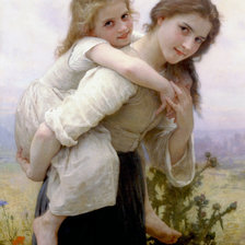 Схема вышивки «Вильям Бугеро. Сестры»