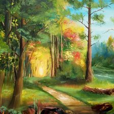 Схема вышивки «Пейзаж»