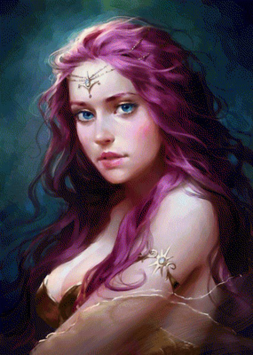 Девушка - лицо, портрет, девушка, art - предпросмотр