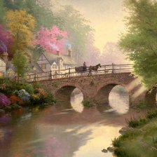 Схема вышивки «Пейзаж»