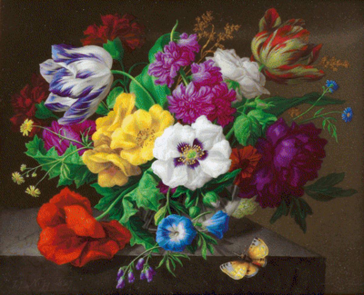 Натюрморт - живопись, букет, цветы, натюрморт - предпросмотр